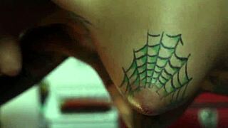 Fantasy inked babe assfucked interracially 😈