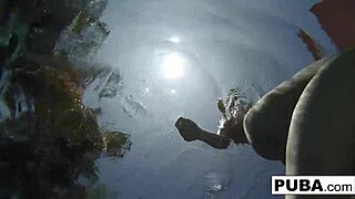 Samantha Rone in underwater pool session