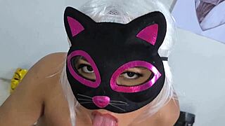 Oh God, Stepdad's Juicy Spit-Soaked Blowjob On Halloween Is Making Me Cum!