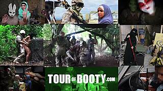 Tour of booty - us soldier likes sexy arab servant