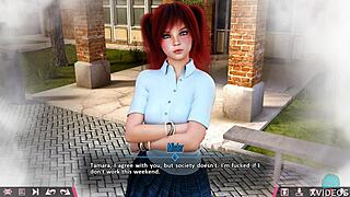 On a date with cute Johanna.