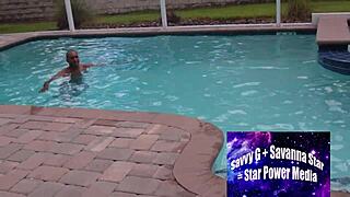 poolside seduction dee heart lures alphonso into her wet paradise