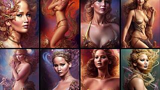 Celebrity goddess jennifer lawrence looks stunning in this profile