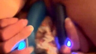 Face down and spread open for intense orgasm