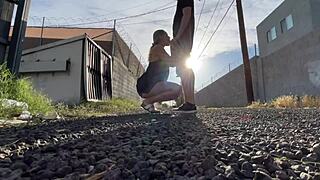 amateurs explore outdoor car intimacy