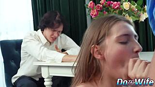 Perverted Cop Fucks Housewife In Ass While Cuck Watches