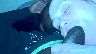 No teeth, all treat, just gumjob, she says, teasing with her mouth on that big black cock