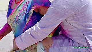 Holi XXX Outdoor Fucking With My Friend's Step Sister