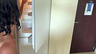 stepsis bubbles in the kitchen while fucking her stepbrother hard