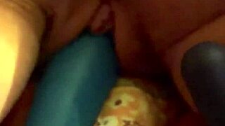 Face down and spread open for intense orgasm