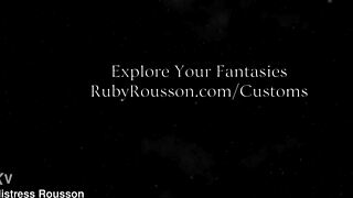 i'm forever owned by ruby rousson. in this intense femdom domination pov slave role.