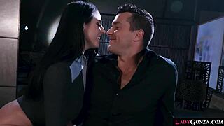 Stud Tongues Angela Whites Clit While Inserting Buttplug Into Asshole