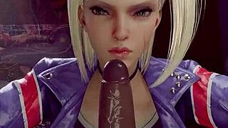 que buena animacion con blowjob y facial