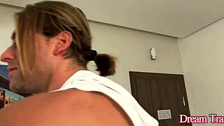 Super Hot Tranny Graziela Cinturinha Butthole Stretched!