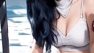 Jessy struts in bikini and lingerie as a sexy model