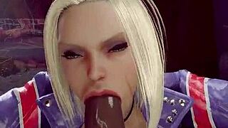 que buena animacion con blowjob y facial