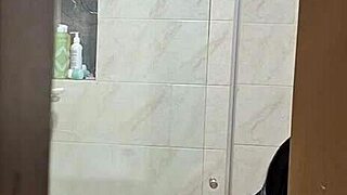 I Spy on My Delicious Roommate Changing in Bathroom and Shower