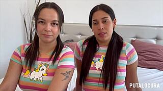 Putalocura - Dos Bellezas Colombianas Melisa Tetona Y Natalie Se Tragan Toda La Lefa De Torbe