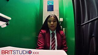 A student visits the gloryhole for a casual encounter with neighbors in homemade setting