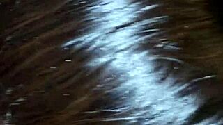 my wife starts sucking her own tits in dirty latina blowjob