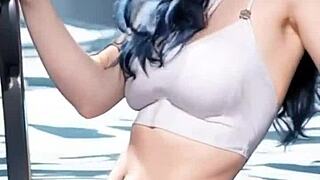 Jessy struts in bikini and lingerie as a sexy model