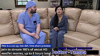 Dr Tampa examines bratty orphans in cheerleading physical with Mya 😉