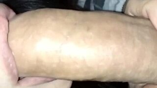 i'm filming my amateur deep throat session at home