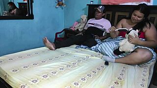 Shy Stepbrother Fucks Latina Hard