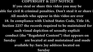 The Twerking Cougar Sara Jay Plays with Her Long BBC Dildo.