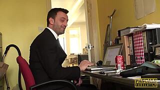 hey, kimmie foxx gets her ass fucked hard and swallows cum like a good submissive slut