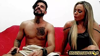 Big Cock Fucks Cunhadinha Safada's Big Ass And Tits