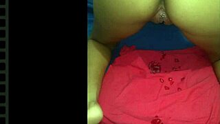 Jade the spectacular brunette flashes her shaved pussy solo.