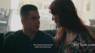 pastors wife takes control of a submissive man in the cinema