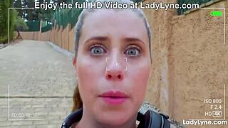 Camera Lady Lyne Demonstrates Intense Threesome Action