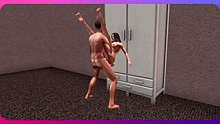 Leo boldly fucks Vancy hard in Second Life with intense cumshots