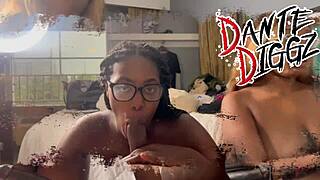 Ebony baddies suck boyfriends' cocks in sucking contest