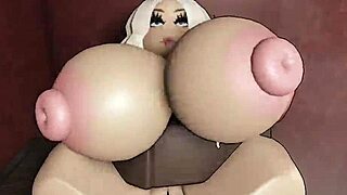 bbc fucks me hard making my tits bounce in roblox