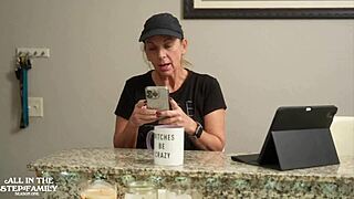 step mom caught in the shower sucked juniors hard cock to make it go away madi blaze