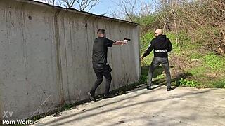 Slutty suspect sladyen skaya takes a dp pounding at the police station gp3063