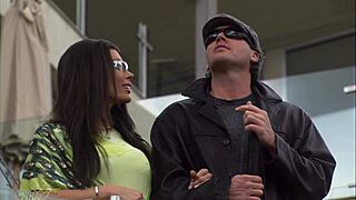 Beauty brunette milf mom fucked in her home with monster cock