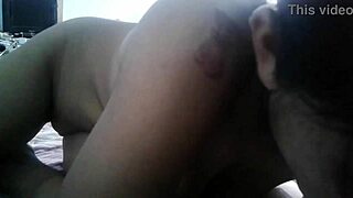 Pretty shaved student loves sucking cock