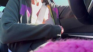 italian milf artemisia love sexy car ride big boobs flashing