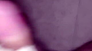 My brother likes being spied on while jerking his big cock and fucking the bed with moans and rubs - sexy guy cums hard on the mirror