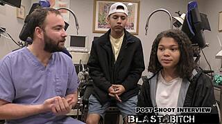 Watch Michelle Anderson get fucked twice? Her brother just gets a handjob backstage!