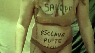 Female Slave Self-Session With Thumbtacks Tags And Humiliation