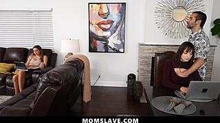 I, as an unemployd daddy, freeuse my hot wife and cute stepdaughter while they're working - momslave