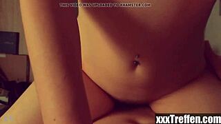 German young woman rides my cock passionately