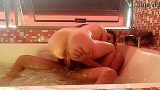 Rough riding and doggy fucked hard in the jacuzzi with my bull!