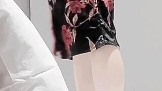 Adult sexy one piece, she says, posing in lingerie.