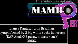 Bianca Dantas Brazilian Nymph With Two Big White Cocks